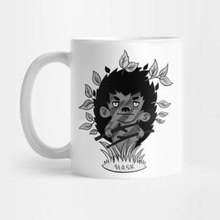 mask hedgehog Mug